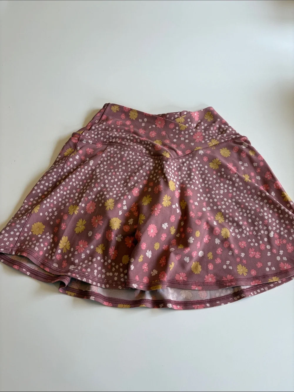 Offline Floral Dusty Pink and Yellow Women’s workout  Skirt size small